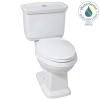 Image for Newcastle 12 in. Rough In Two-Piece 1.0 GPF/1.28 GPF Dual Flush Elongated Toilet in White Seat Included