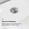 Image for Beck 2-Piece 1.1/1.6 GPF Dual Flush Elongated Toilet in White, Seat Included