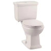 Image for Newcastle 12 in. Rough In Two-Piece 1.0 GPF/1.28 GPF Dual Flush Elongated Toilet in White Seat Included