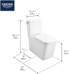 Image for 2-piece 4.8 Lpf (1.28 gpf) Right-Hand Trip Lever Right Height Elongated Toilet