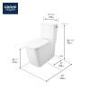 Image for 2-piece 4.8 Lpf (1.28 gpf) Right-Hand Trip Lever Right Height Elongated Toilet