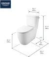 Image for 2-piece 4.8 Lpf (1.28 gpf) Right-Hand Trip Lever Right Height Elongated Toilet