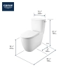 Image for 2-piece 4.8 Lpf (1.28 gpf) Right-Hand Trip Lever Right Height Elongated Toilet
