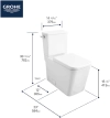 Image for 2-piece 4.8 Lpf (1.28 gpf) Right Height Elongated Toilet