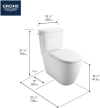 Image for 2-piece 4.8 Lpf (1.28 gpf) Right Height Elongated Toilet
