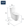 Image for Essence Two-Piece Elongated Dual Flush Toilet