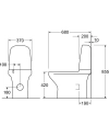 Image for Toilet Estetic 8300 - hidden S/P-trap, Hygienic Flush