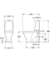 Image for Toilet Nautic 1500 - hidden S-trap, Hygienic Flush