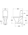 Image for Toilet Nordic³ 3500 - hidden S-trap