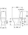 Image for Toilet Nautic 1510 - hidden P-trap, Hygienic Flush