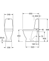 Image for Toilet Nautic 1546 - S-trap, high model, Hygienic Flush