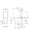 Image for Toilet Nautic 5500 - hidden S-trap