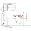 Image for Inax S200 one piece touchless toilet ACT902VN