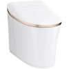Image for Eir 0.8 / 1.0 GPF Dual Flush One Piece Elongated Chair Height Toilet with Actuator Plate Flush - Bidet Seat Included