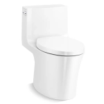 Veil One-piece Elongated Dual-Flush Toilet with Skirted Trapway
