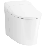 Eir 0.8 / 1.0 GPF Dual Flush One Piece Elongated Chair Height Toilet with Actuator Plate Flush - Bidet Seat Included