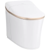 Image for Eir 0.8 / 1.0 GPF Dual Flush One Piece Elongated Chair Height Toilet with Actuator Plate Flush - Bidet Seat Included