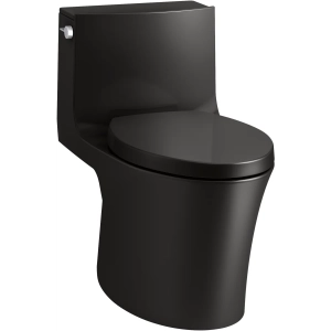 Veil One-piece Elongated Dual-Flush Toilet with Skirted Trapway