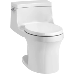 San Souci 1.28 GPF One-Piece Round-Front Toilet with AquaPiston Technology - Seat Included