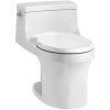 Image for San Souci 1.28 GPF One-Piece Round-Front Toilet with AquaPiston Technology - Seat Included