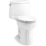 Santa Rosa ContinuousClean Comfort Height 1.28 GPF One-Piece Compact Elongated Toilet with Revolution 360 Flushing Technology