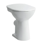LAUFEN PRO Floorstanding WC 'comfort', washdown, with flushing rim, outlet horizontal, sitting height 450 mm (without WC seat)