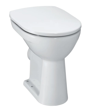 LAUFEN PRO Floorstanding WC 'comfort', washout, with flushing rim, outlet horizontal, sitting height 450 mm