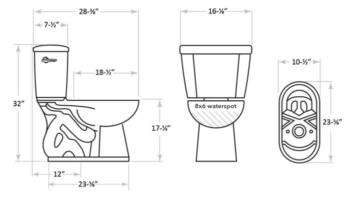 SHADOW ® with Stealth Technology ® 0.8 GPF 12" Rough-In Elongated Bowl ADA Height Toilet