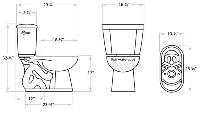 SABRE ® with Stealth Technology ® 1.1 GPF 12" Rough-In Elongated Bowl ADA Height Toilet