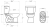 Image for SABRE ® with Stealth Technology ® 1.1 GPF 12" Rough-In Elongated Bowl ADA Height Toilet