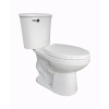 Image for 0.8 Elongated, Two-Piece, Comfortable Height (ADA) 12" Toilet Combination, Left Hand Lever - White