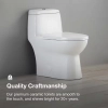 Image for Jade 1-Piece Toilet 1.06/1.59 GPF Dual Flush Elongated Toilet in White with Seat Included