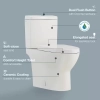 Image for Beverly 2-Piece 1.1/1.6 GPF Dual Flush Elongated Toilet in White, Seat Included