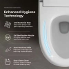Image for Clarke Elongated Hands-Free Smart Bidet Toilet 1.6 GPF in White with Built-in Tank and Remote Control