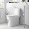 Image for Jade 1-Piece Toilet 1.06/1.59 GPF Dual Flush Elongated Toilet in White with Seat Included