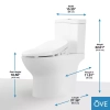 Image for Felix Elongated 2-Piece Toilet with Smart Bidet Seat in White