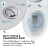 Image for Jade 1-Piece Toilet 1.06/1.59 GPF Dual Flush Elongated Toilet in White with Seat Included