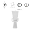 Image for Pro-Flush Eco White Round Chair height 12-in Rough-In WaterSense 0.8 GPF Single 2-piece