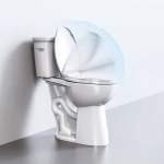 White Elongated Tall height 12-in Rough-In WaterSense 1.28 GPF Single Slow Close Feature 2-piece