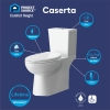 Image for Caserta White Elongated Chair height 12-in Rough-In WaterSense 1.6 GPF Dual Slow Close Feature 2-piece