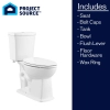 Image for Danville White Elongated Chair height 12-in Rough-In WaterSense 1.28 GPF Touchless Slow Close Feature 2-piece