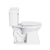 Image for White Elongated Chair height 12-in Rough-In WaterSense 0.8 GPF Single Slow Close Feature 2-piece