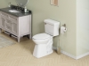 Image for White Elongated Chair height 12-in Rough-In WaterSense 0.8 GPF Single Slow Close Feature 2-piece