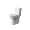 Image for Caserta White Elongated Chair height 12-in Rough-In WaterSense 1.6 GPF Dual Slow Close Feature 2-piece