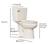 Image for Project Source 1.28 GPF Elongated Chair Height 2-Piece Toilet