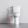 Image for White Elongated Tall height 12-in Rough-In WaterSense 1.28 GPF Single Slow Close Feature 2-piece