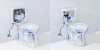 Image for White Elongated Chair height 12-in Rough-In WaterSense 0.8 GPF Single Slow Close Feature 2-piece