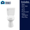Image for Project Source 1.28 GPF Elongated Chair Height 2-Piece Toilet