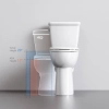 Image for White Elongated Tall height 12-in Rough-In WaterSense 1.28 GPF Single Slow Close Feature 2-piece