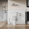 Image for White Elongated Tall height 12-in Rough-In WaterSense 1.28 GPF Single Slow Close Feature 2-piece